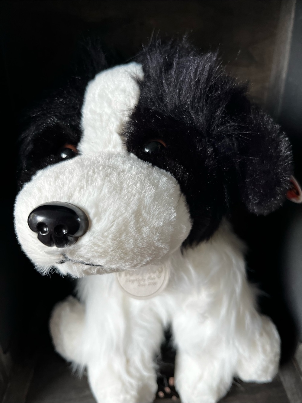 Plushies Border Collie Stuffed Dog Black White Plush Thoughtfully Made